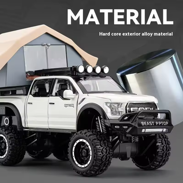 1:24 Diecast Ford Raptor F150 Camping Truck
